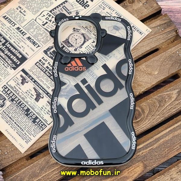 قاب گوشی iPhone 13 Pro Max آیفون شفاف فانتزی بالشتی طرح آدیداس adidas کد 455